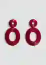 Pendientes Malena Rojo Talla 99 Mujer Mango