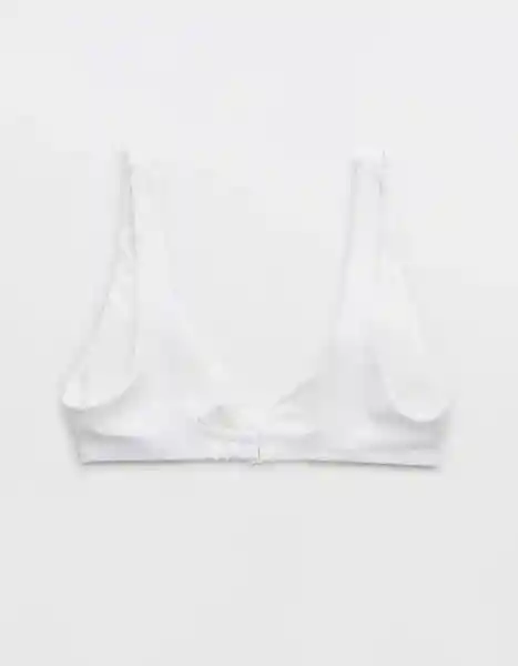 Top Vestido de Baño Aerie Blanco Talla Large American Eagle