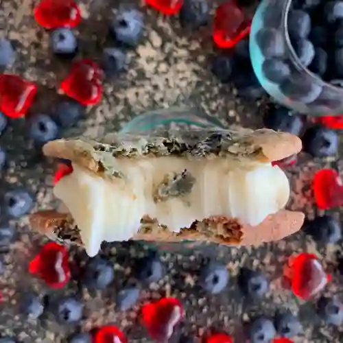 Ice Cream Sandwich Blueberry Cheesecake