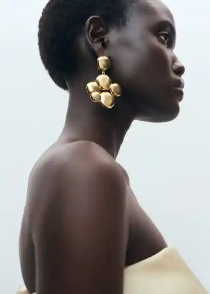 Pendientes Lisbeth Oro Talla 99 Mujer Mango