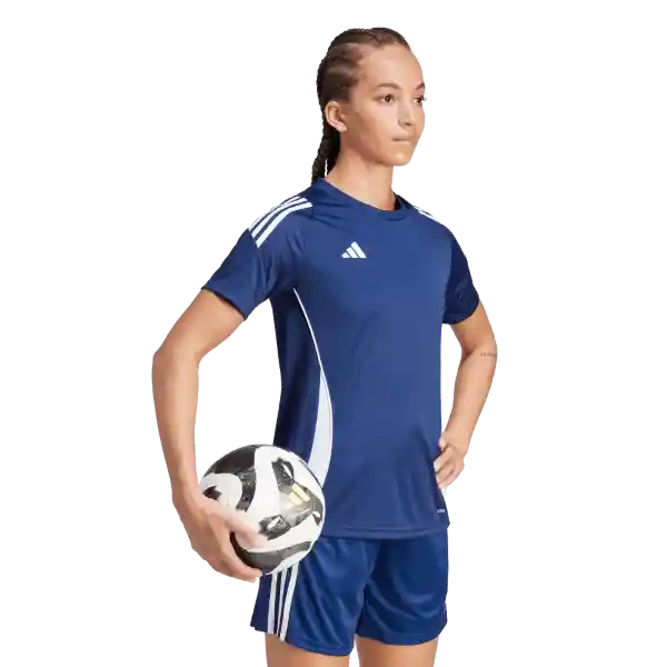 Adidas Camiseta Tiro24 Jsyw Equipo Fútbol Mujer Azul Talla L