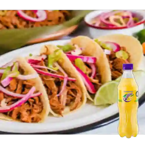 Combo Taco Cerdo + Quatro Original 400ML