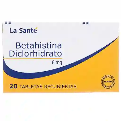 La Santé Betahistina Diclorhidrato Tabletas (8 mg)