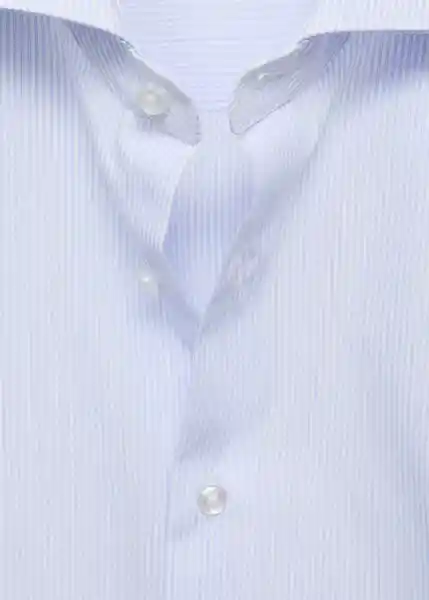 Camisa Selva Azul Talla M Hombre Mango