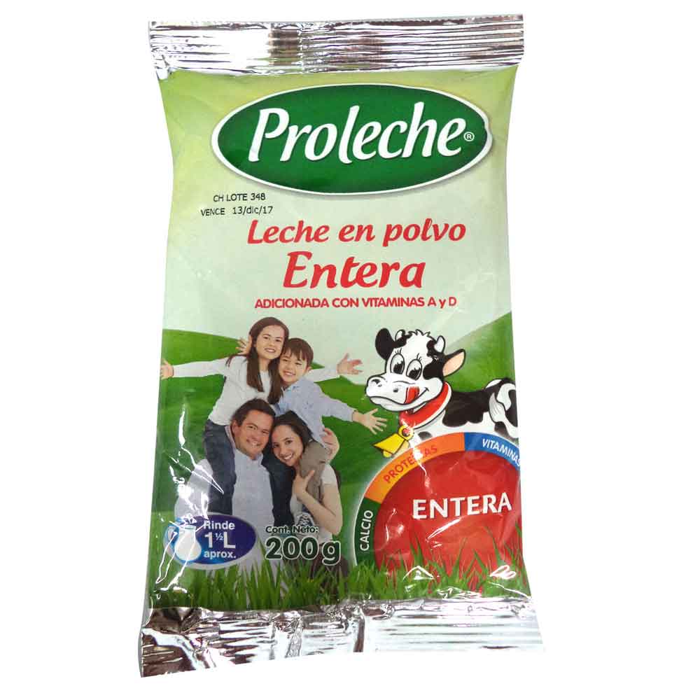 Proleche Leche En Polvo Entera 200 ml