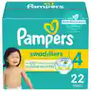 Pañal Desechables Pampers Swaddlers Etapa 4 22 Und​