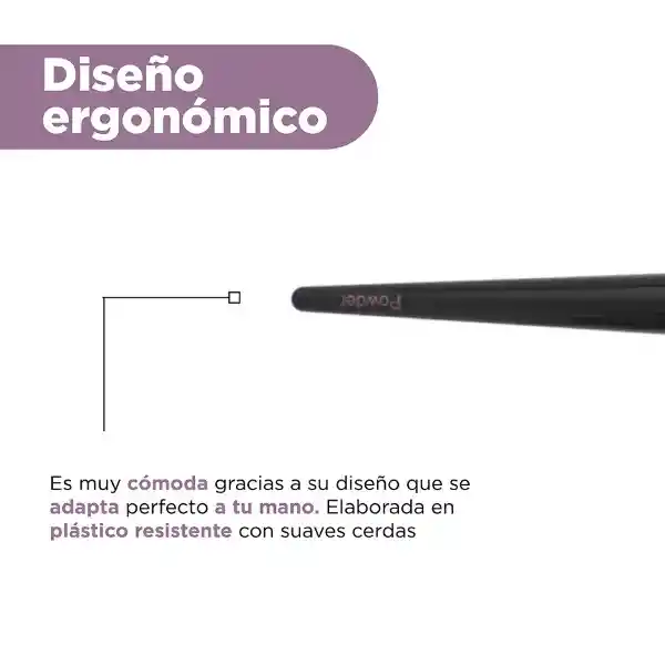 Brocha Para Polvos Con Parte Superior Plana Miniso