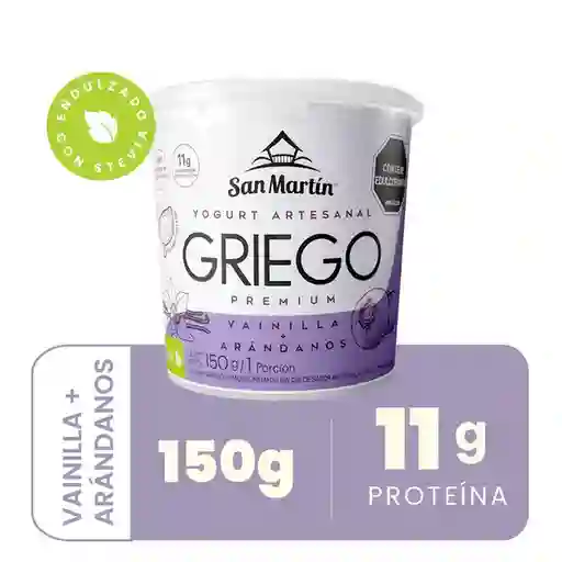 Yogurt Griego Vainilla Arándanos San Martin