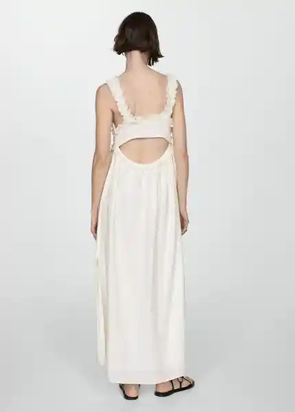 Vestido Cake Offwhite Talla S Mujer Mango