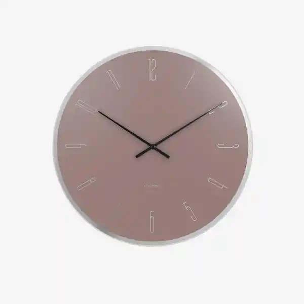 Inkanta Reloj de Pared Numeros Espejo Rosa