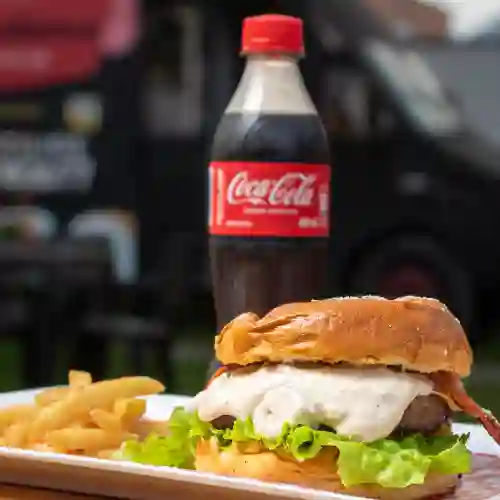 Combo Hamburguesa Angus + Coca-Cola Original 400 ml