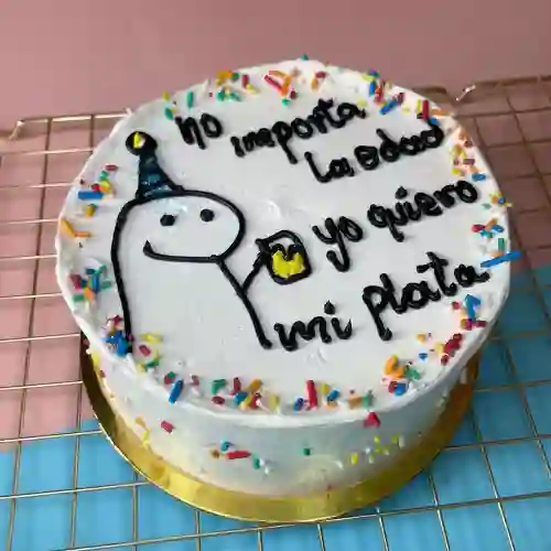 Mini cake meme mensaje personalizado