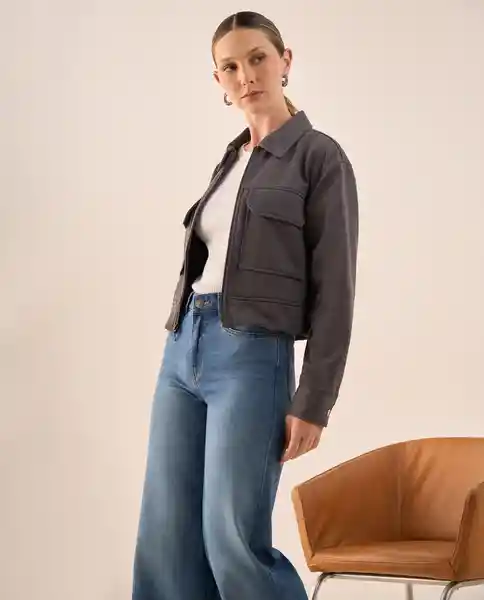 Chaqueta Negro Pozo Ultraoscuro Talla M 429G004 Esprit