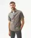 Camisa Carbón Pocket Verde Aceituna Oscuro Talla L Chevignon