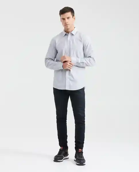 Camisa Striped Negro Sombrío Ultra Oscuro Talla S Chevignon