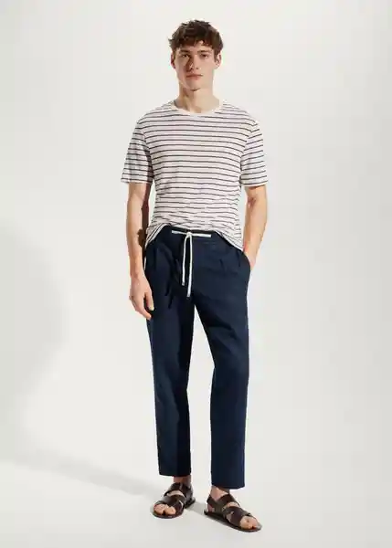 Pantalón Romelino Navy Talla 40 Hombre Mango