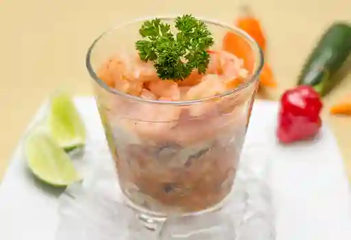 Ceviche Mediano de Camarón con Ostras