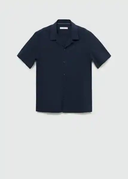 Camisa Arcs Navy Talla M Hombre Mango