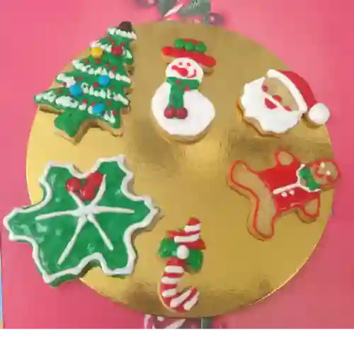 Caja de Galletas Navideñas para Decorar