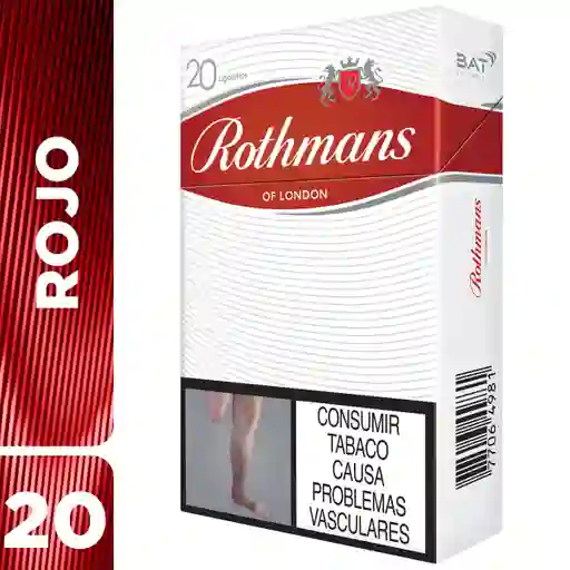 Cigarrillo Rothmans Rojo 20'S