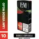 L&M Verde Rojo x 10 Cigarrillos