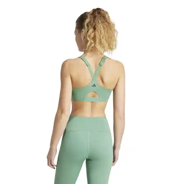 Adidas Top Tlrdim Lux Zip 223 Mujer Verde Talla 32B IT6655