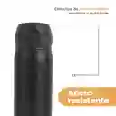 Termo Clásico Con Tapa Abatible Automática Negro 450 mL Miniso