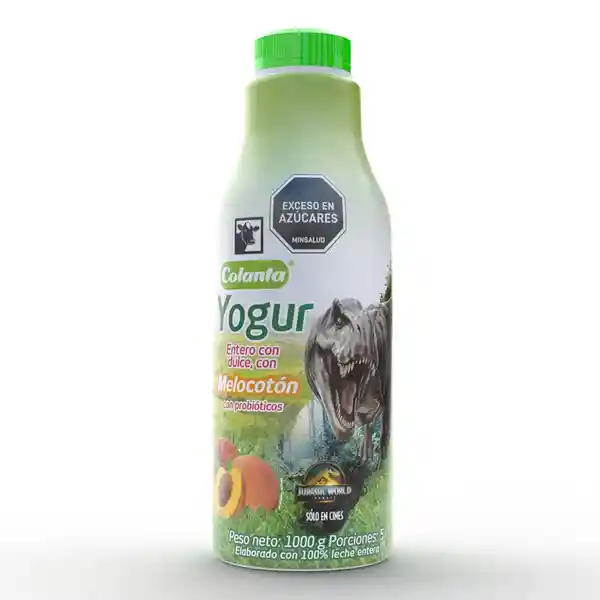 Colanta Yogur Entero Sabor a Melocotón