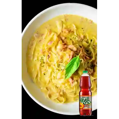 Combo Spaguetti a la Carbonara + Mr Tea Duranzo 500 ml