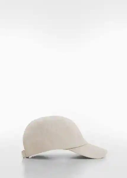 Gorra Linen Offwhite Talla 99 Hombre Mango