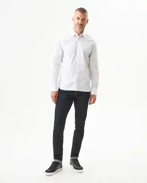 Camisa Premium Miniprint Blanco 0 Claro Talla XL Chevignon