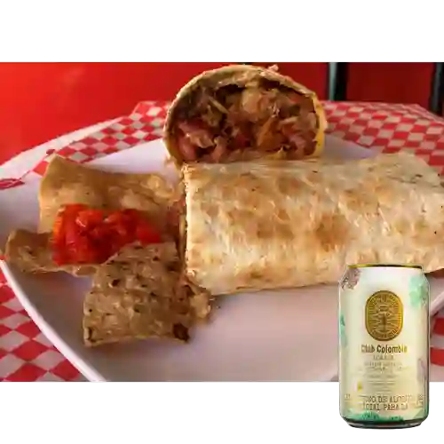 Combo Burrito Ranchero + Club Colombia Dorada 330 ml