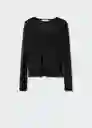 Camiseta Fred Negro Talla S Mujer Mango