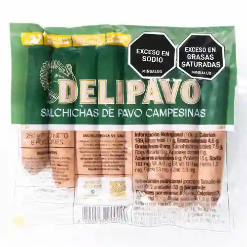 Salchichas de pavo campesinas