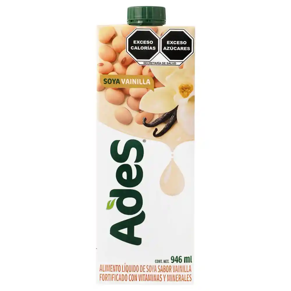 Bebida de Soya Ades Sabor Vainilla 946ml