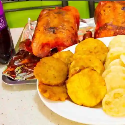 Combo Pollo y Medio Asado