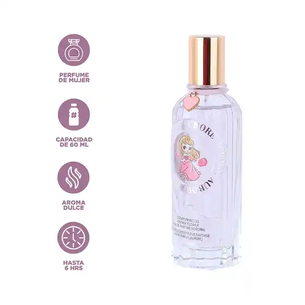 Perfume Para Mujer Aurora Disney Princesas Fantasy Flower Miniso