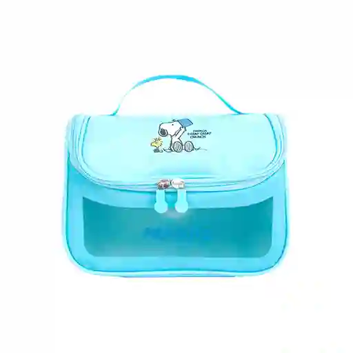 Neceser de Viaje Con Gancho Serie Snoopy Colorful Azul Miniso