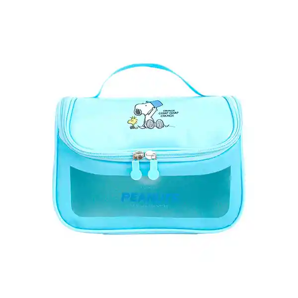 Neceser de Viaje Con Gancho Serie Snoopy Colorful Azul Miniso