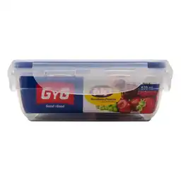 Gyg Taper Cuadrado Hermético Plástico 670 mL