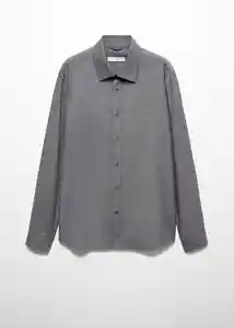 Camisa Galdana Gris Talla S Hombre Mango