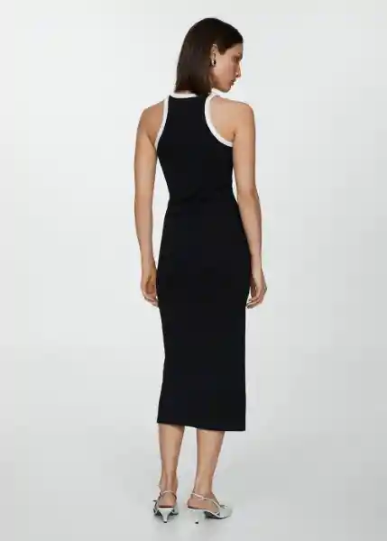 Vestido Tini Negro Talla S Mujer Mango