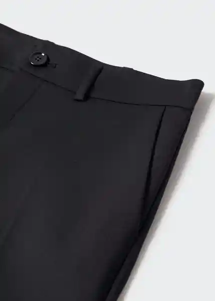 Pantalón Macaroni Negro Talla 40 Mujer Mango