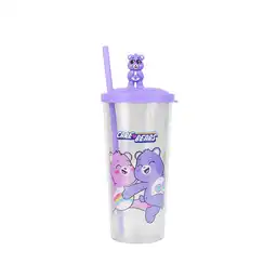 Vaso de Plástico Colección Care Bears Morado Con Pitillo Miniso