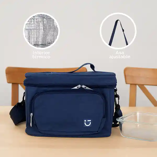 Lonchera Crossbody Serie Azul Marino Miniso