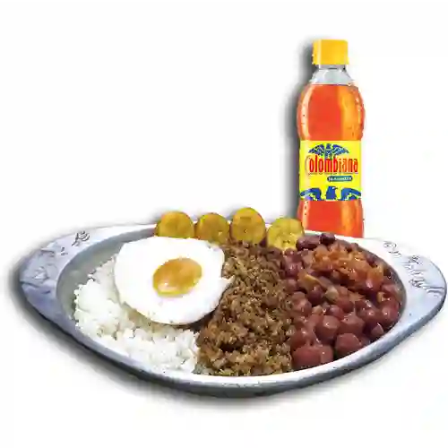 Menú Frijol + Gaseosa 400ml
