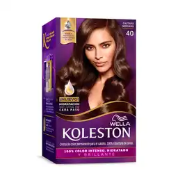 Wella Koleston Tintura Permanente para Cabello Tono 40 Castaño Mediano