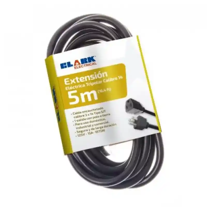 Clark Extensión Tripolar 1875W Encauche 5 m 012779