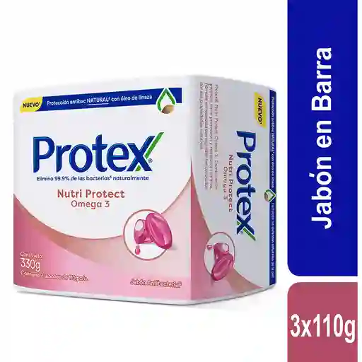 Protex Jabón Antibacterial Nutri Protec Omega 3 