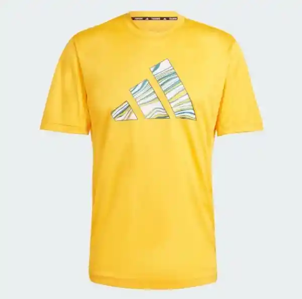 Adidas Camiseta Hiit Gf Slo Tee Para Hombre Amarillo Talla L